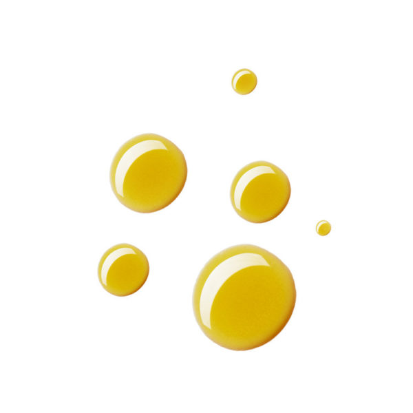 deep yellow oil droplets