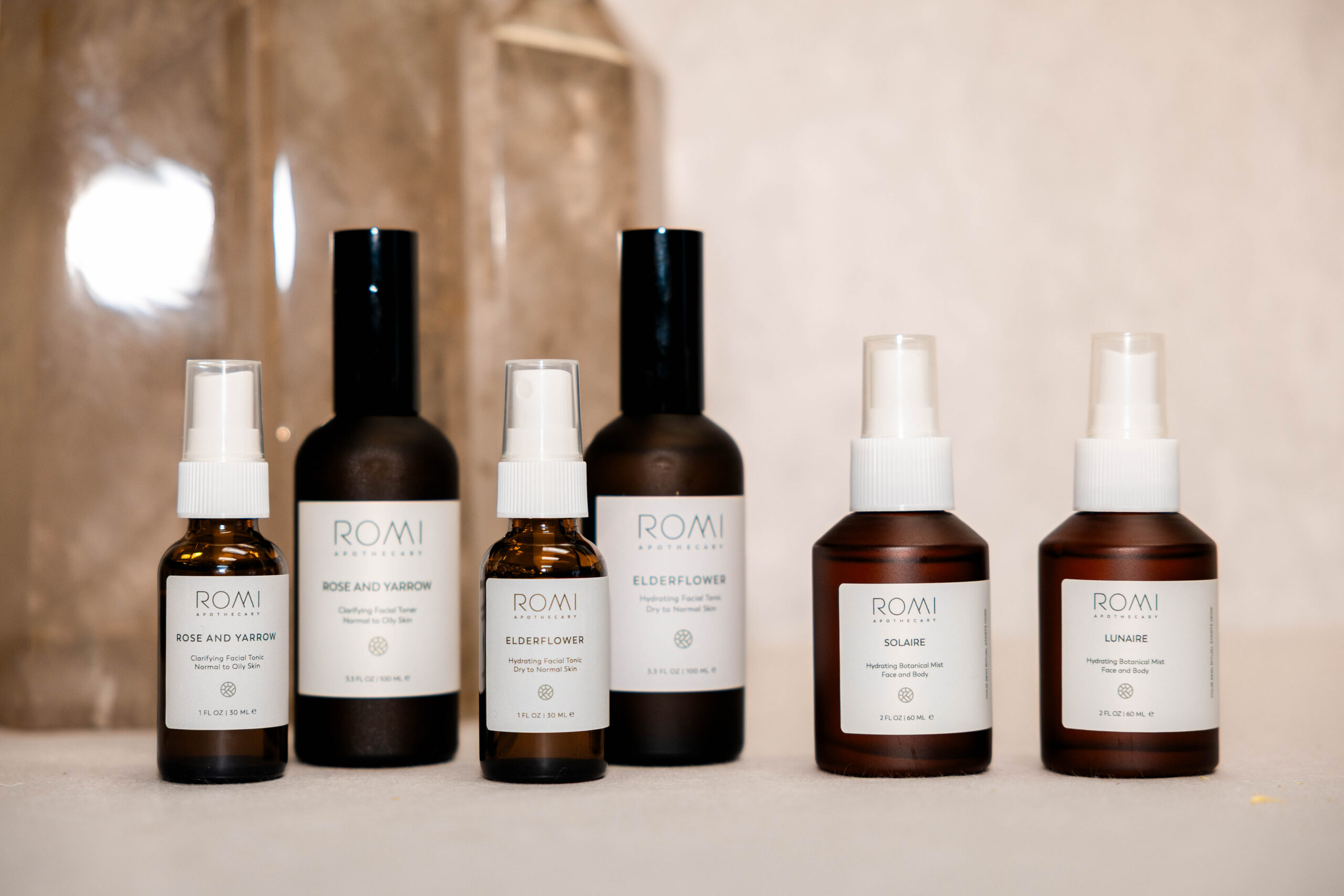 Transition your skincare routine — The ROMI toner options